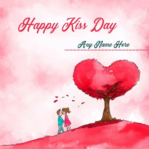 Happy Kiss Day 2020 Card With Name Edit Happy Kiss Day 2020 Card With Name Edit