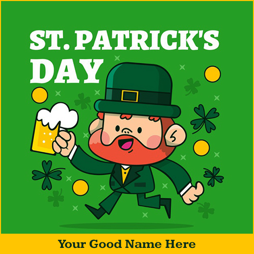 St. Patrick's Day 2025 Greetings Card With Name