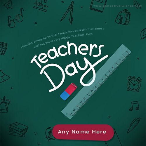Write Name On Happy Teachers Day 22 Whatsapp Status