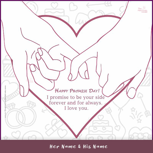 Write Name On Promise Day Love Quotes For Boyfriend With Images