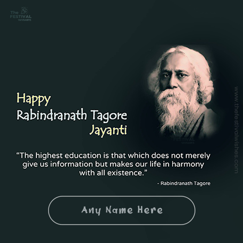 Write Name On Rabindranath Tagore Jayanti 2023 Quotes write-name-on-rabindranath-tagore-jayanti-2023-quotes