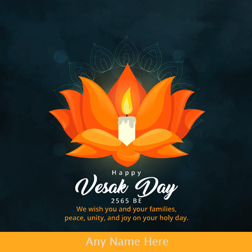 Wish Vesak Day 2024 Card With Name Edit
