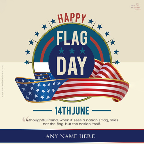 USA Flag Day 2024 Card Pics With Name Edit