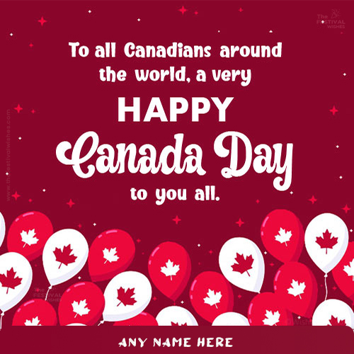 Canada Day 2025 Greetings Message With Name