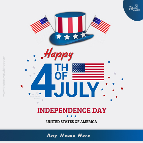 4th Of July 2025 Greeting Message With Name