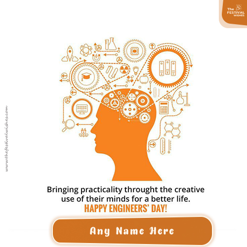 Write Name On Engineers Day 2025 Images With Quotes Messages