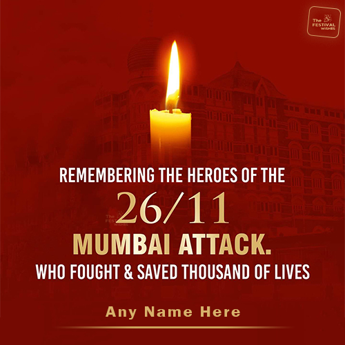 Write Name On 26 November Mumbai Terror Attacks WhatsApp Status
