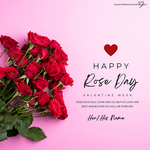 Rose Day 2025 Card Generator With Name Download