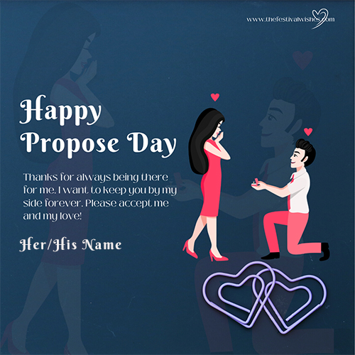 Personalized Propose Day Card With Name Download