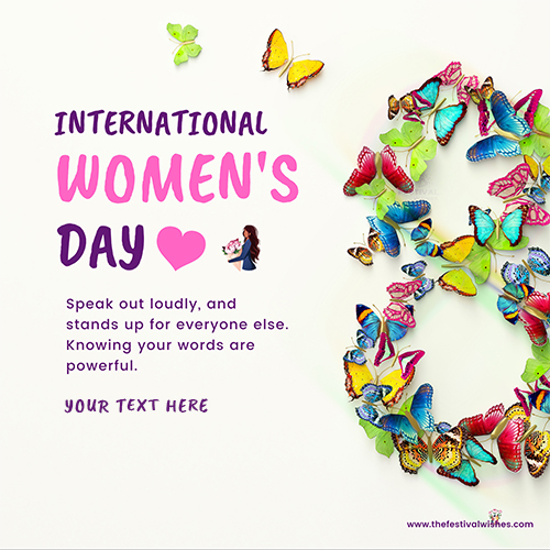 Women's Day 2025 Card Message For Daughter With Name