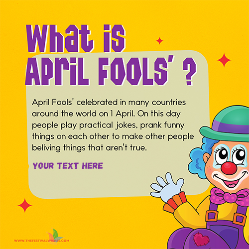 Create Your Own April Fool's Day 2025 Cards With Name Download