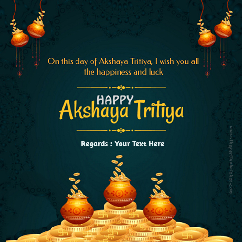 Akshaya Tritiya 2025 Card Pic With Name Edit
