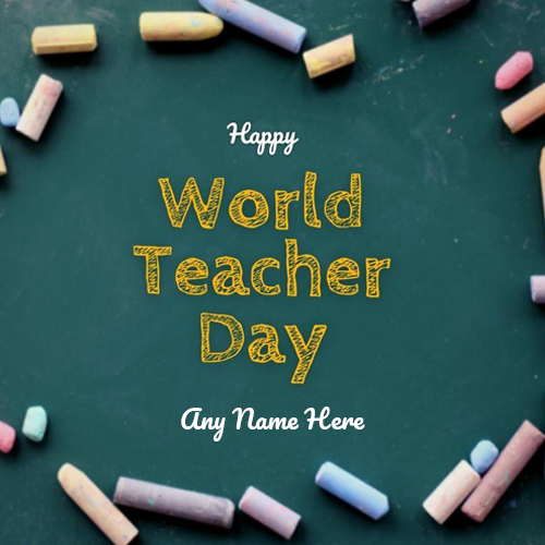 Happy World Teachers Day Pictures With Name