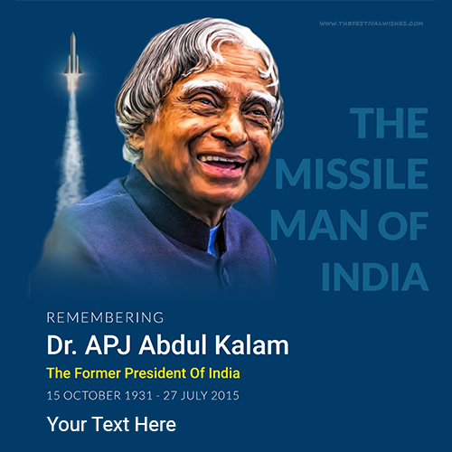 Remembering A P J Abdul Kalam Wishes Picture Status