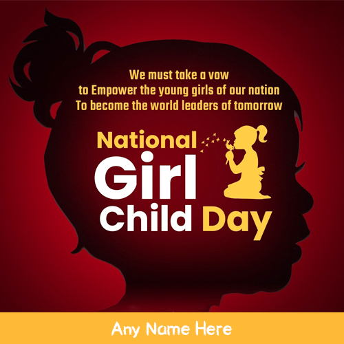 World International Girl Child Day 2025 Photo With Name