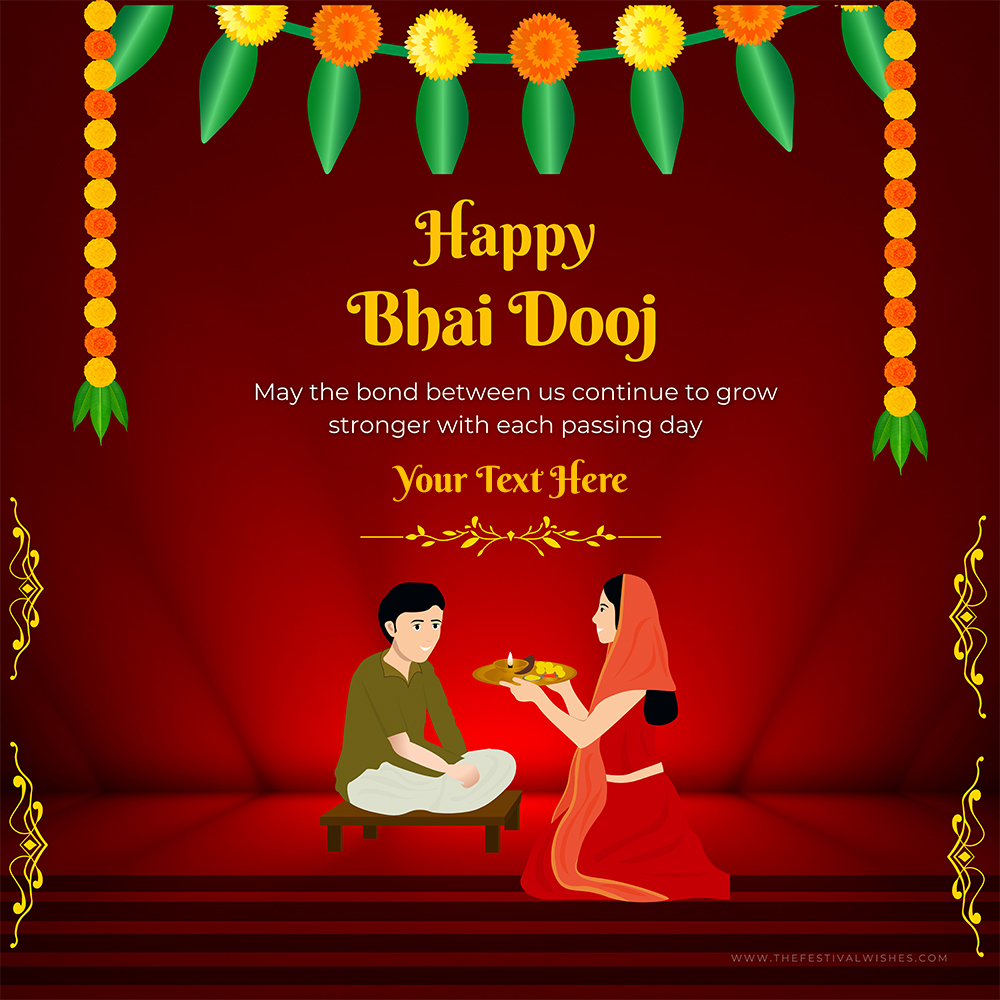 Bhai Dooj 2025 Wishes Greetings For Sister Brother With Name