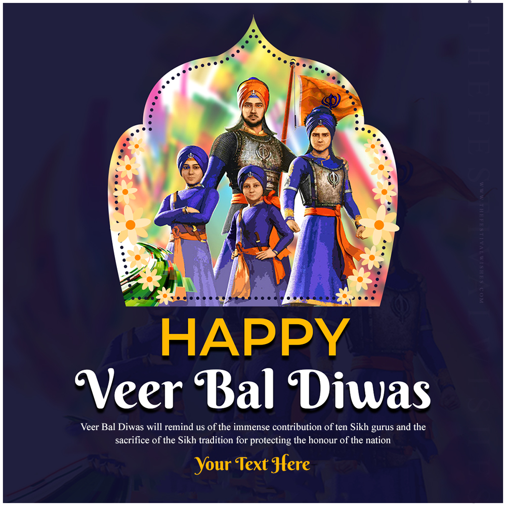 Happy Veer Bal Diwas 2025 Quotes In English With Name