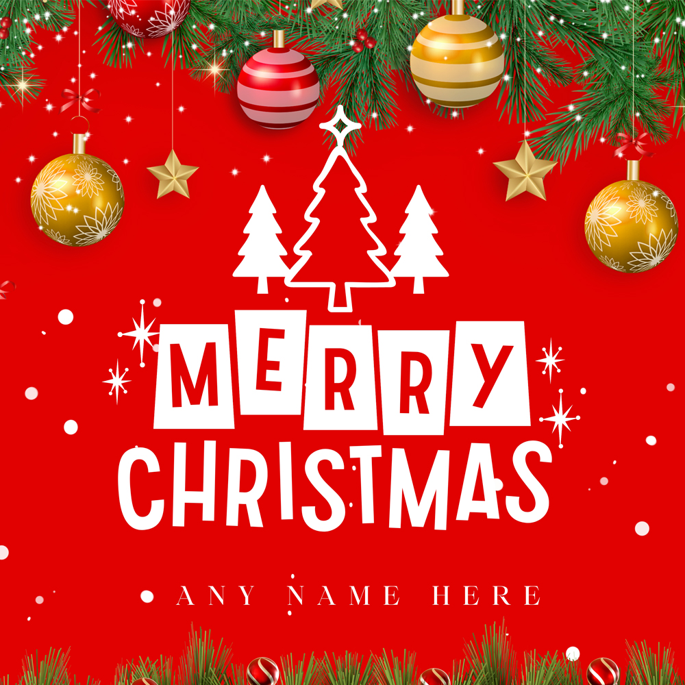 Wishing You A Joyous Christmas 2025 With Custom Name