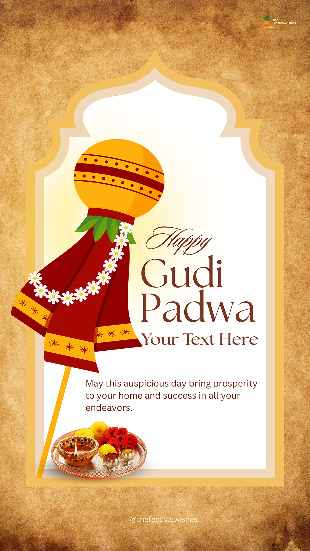 Gudi Padwa Status Instagram Story With Custom Name