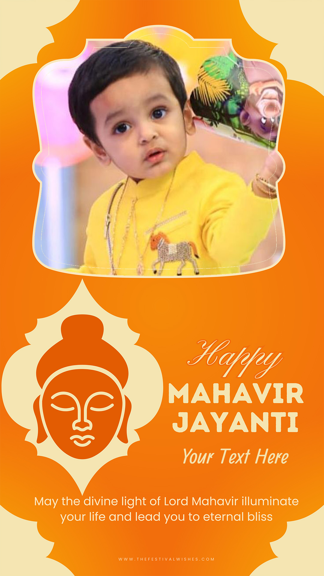 Happy Mahavir Jayanti 2025 Photo Status With Name