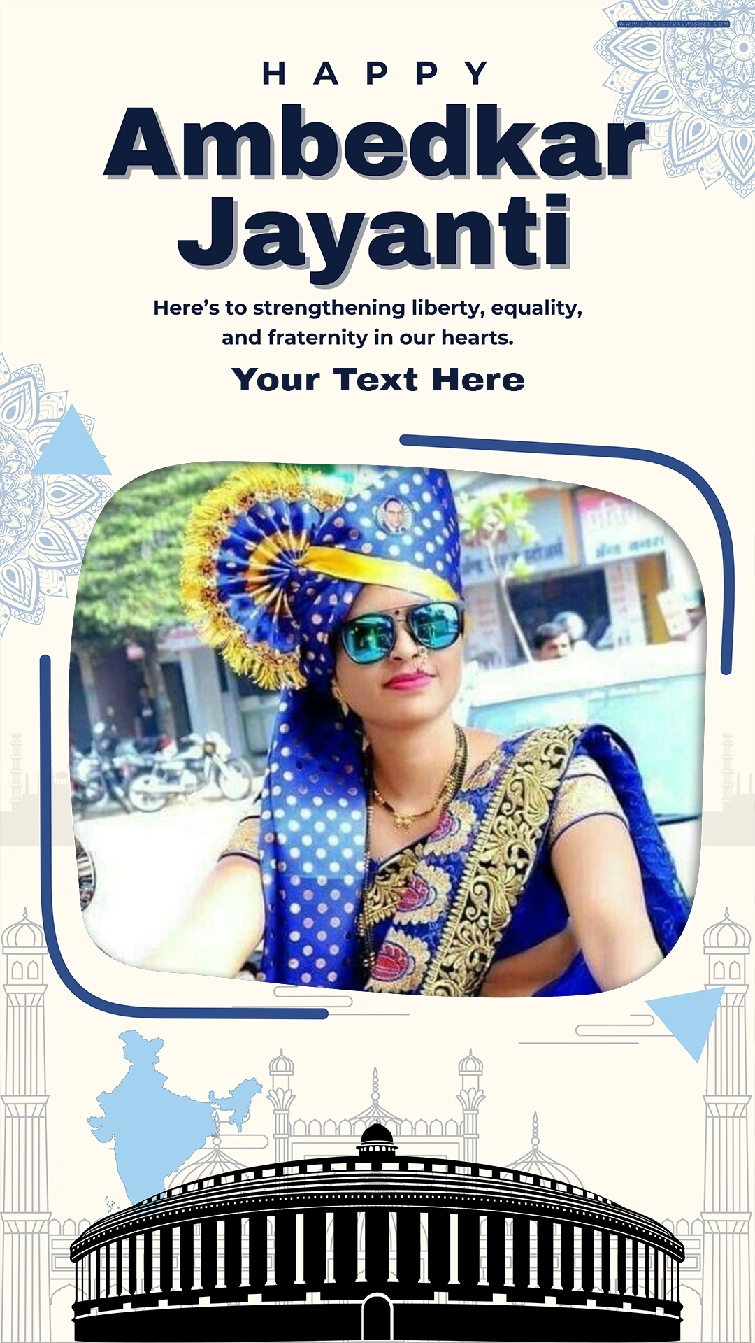 Ambedkar Jayanti 2025 Insta Status Maker With Name And Photo