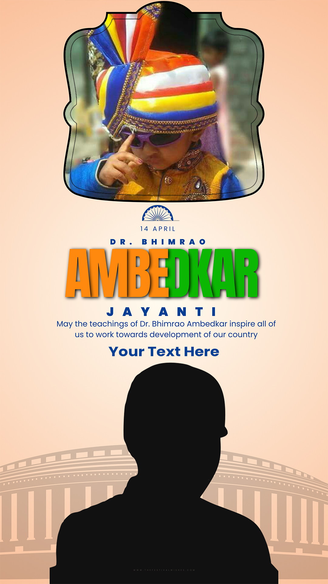 Babasaheb Ambedkar Jayanti WhatsApp Status With Name And Photo