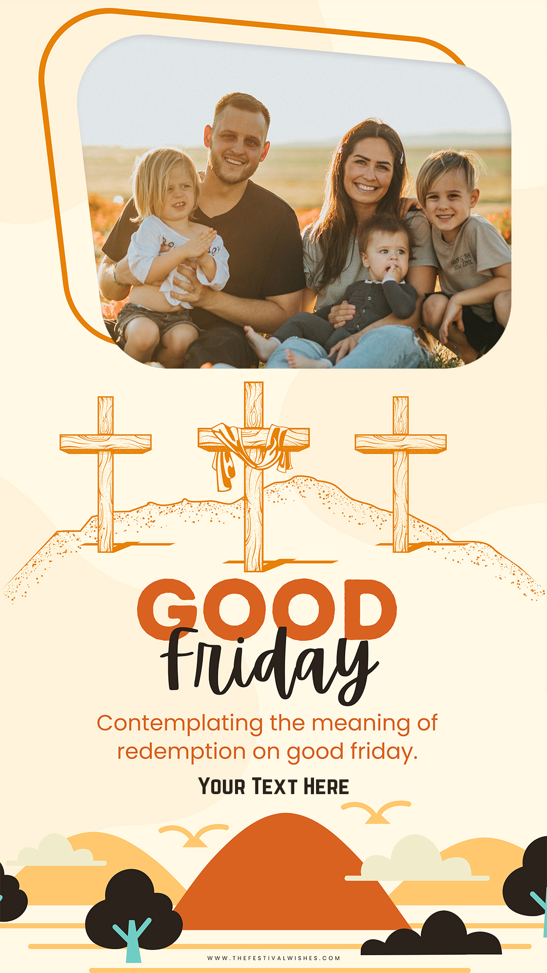 Good Friday Profile Picture Frame With Name