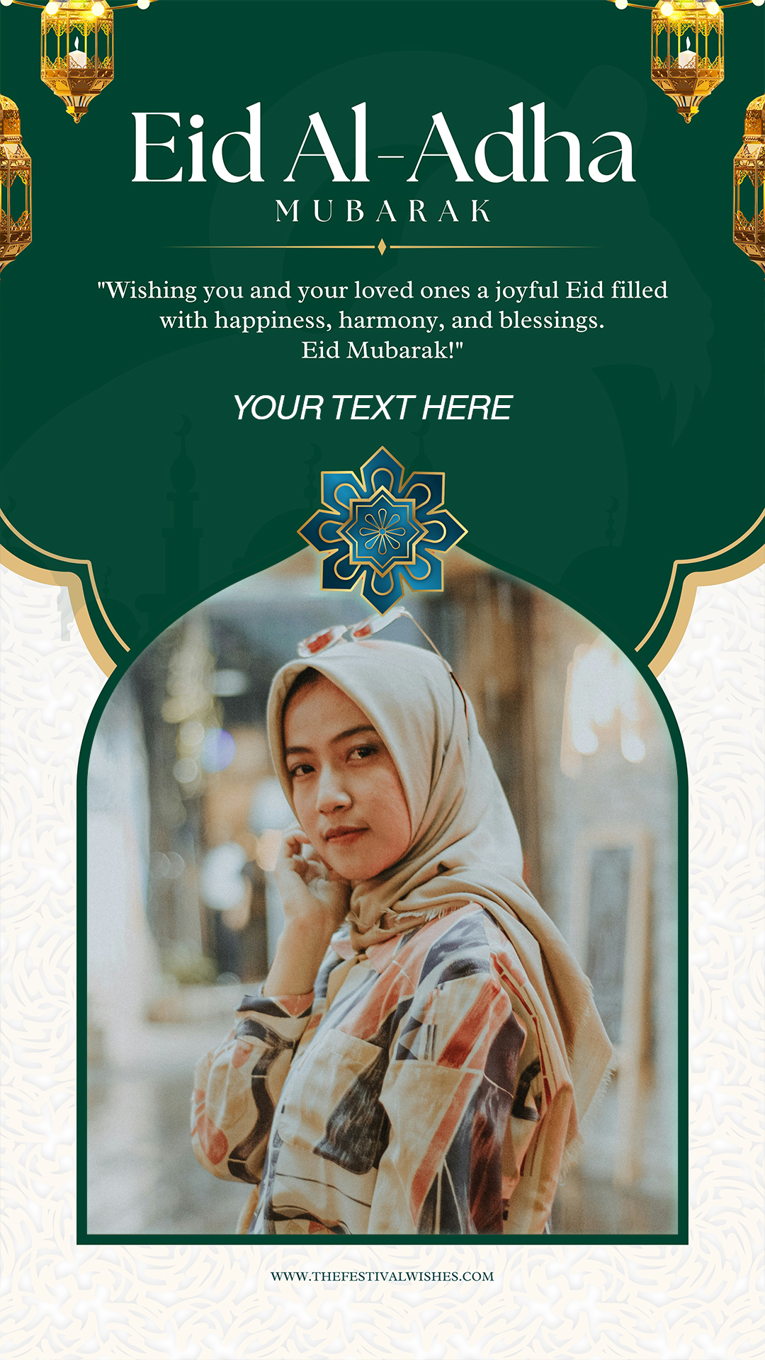 Create Eid Ul Adha Story Image With Name And Islamic Wishes