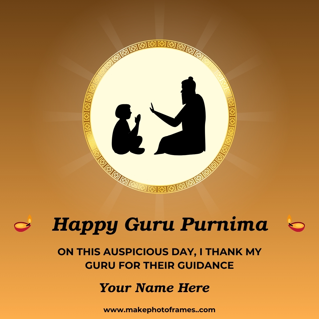 Create Custom Guru Purnima Pic Frame With Name Generator