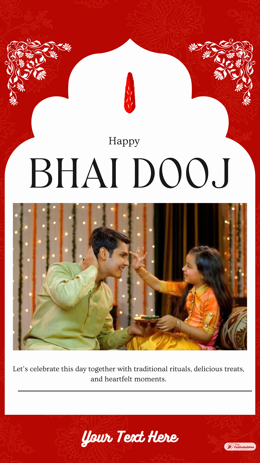 Bhai Dooj Celebration Photo Frame Maker With Name And Picture