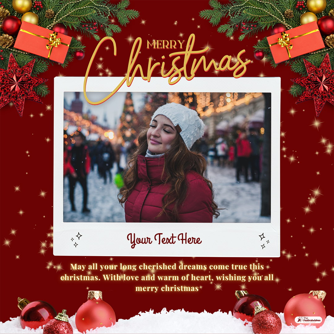 Free Christmas Photo Frame Generator 2025 Add Name