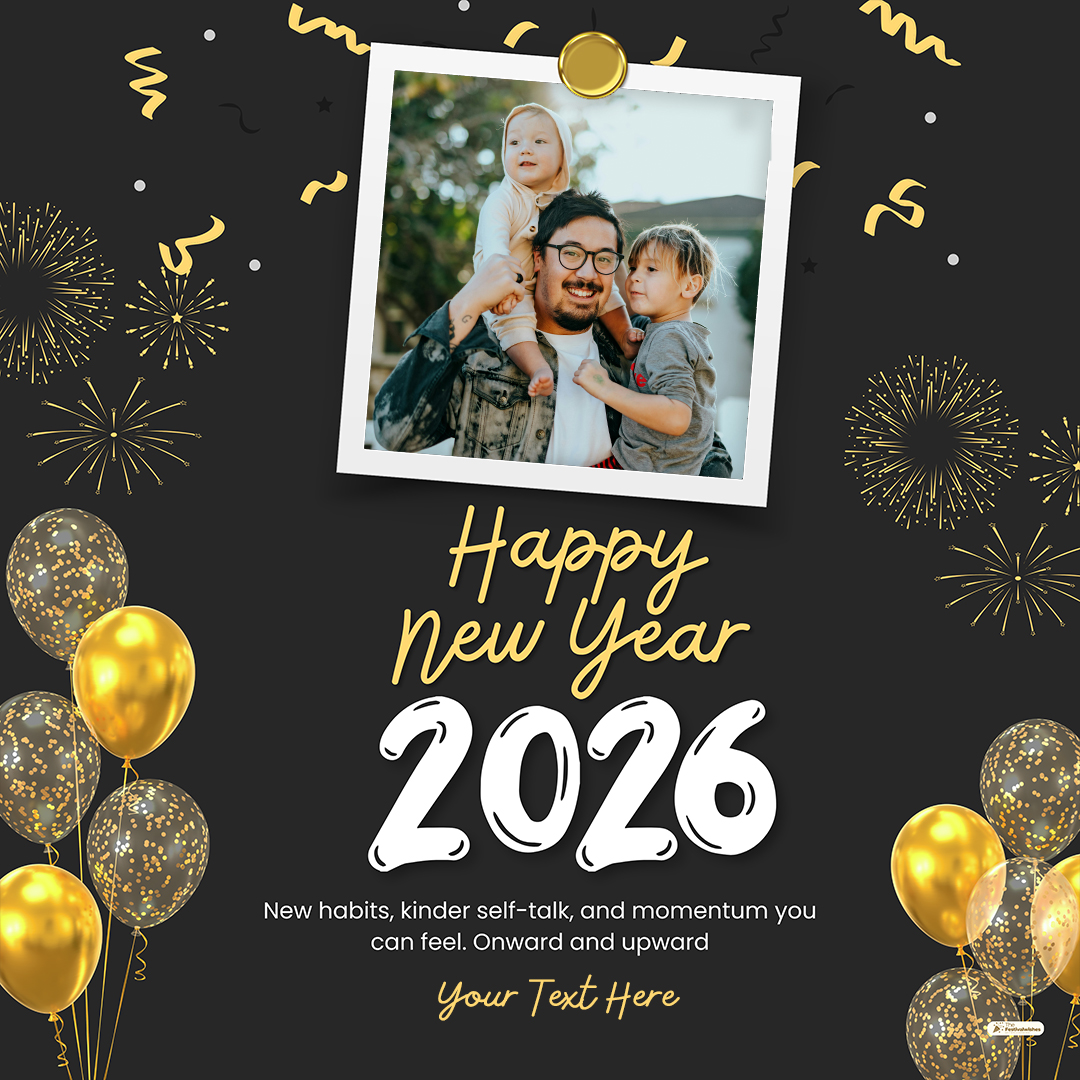 Happy New Year 2026 Wishes Photo Card Generator With Name