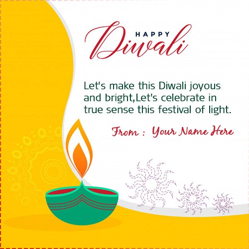 Happy Diwali 2023 Wishes Greeting Cards With Name