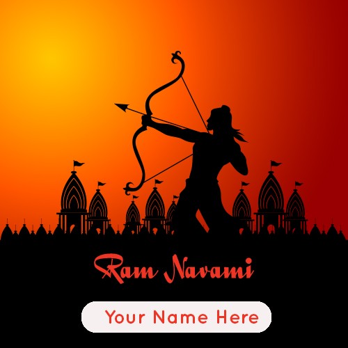 Happy Ram Navami 2023 images with name edit