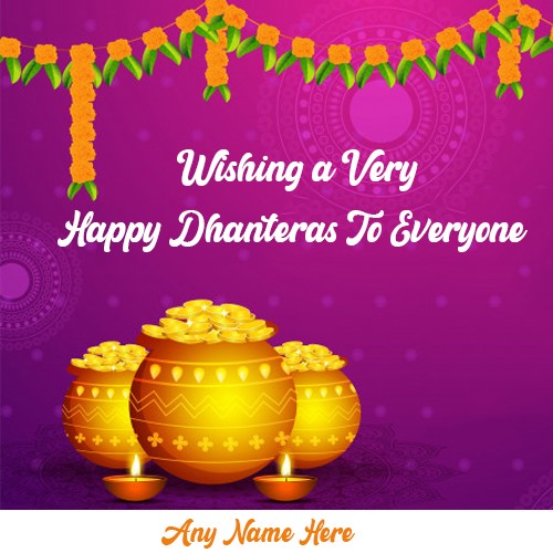 Happy Dhanteras 2023 Wishes In English With Name