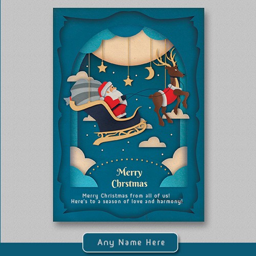 Happy Merry Christmas 2023 Images With Name And Photo