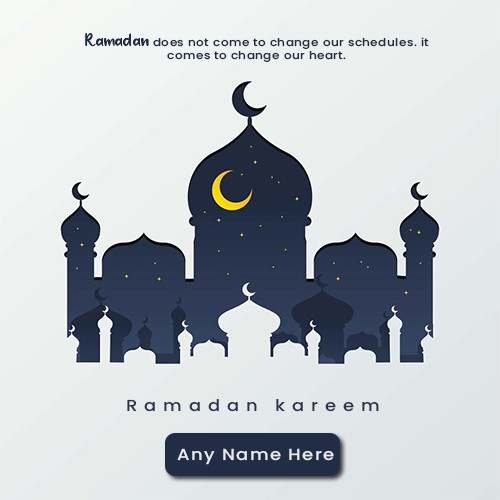Write Name on 2024 Ramadan Images for Dp