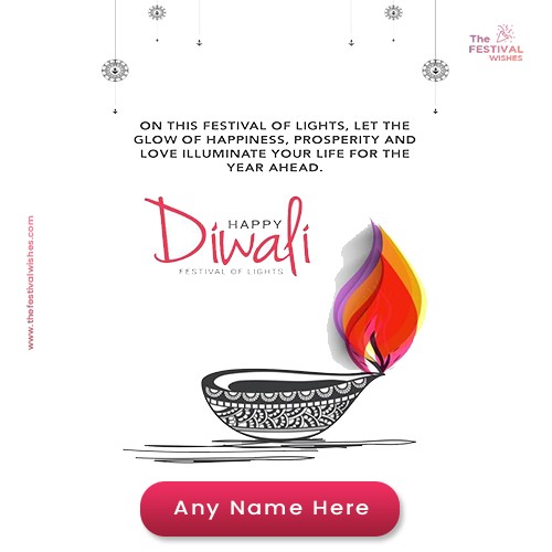 Happy Diwali 2023 Greeting Card With Name Editing Online