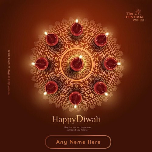 Happy Deepavali 2023 Card With Your Name Edit Online