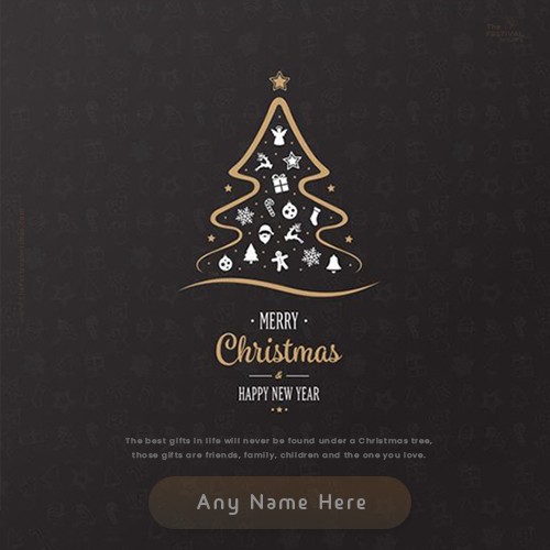 Write Name On Christmas Xmas Tree