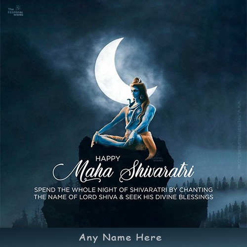 Maha Shivratri 2024 Images With Your Name And Greeting Card