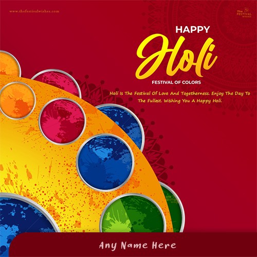 Happy Holi 2024 Good Morning Images With Name Download