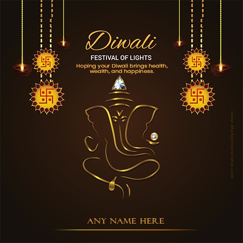 Diwali Laxmi Ganesh Pictures With Name