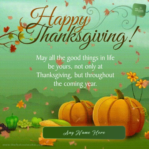 Birthday Wishes Thanksgiving Day Quotes Message With Name
