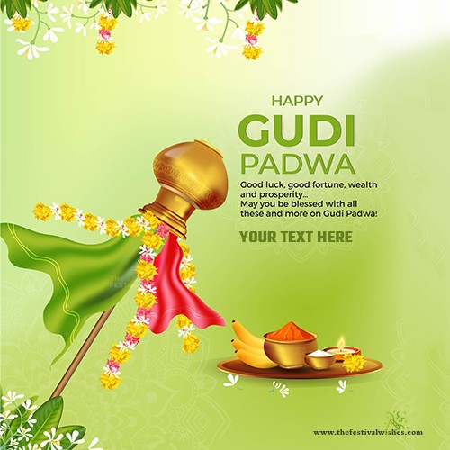 Create Your Name On Happy Gudi Padwa 2023 Wishes Quotes