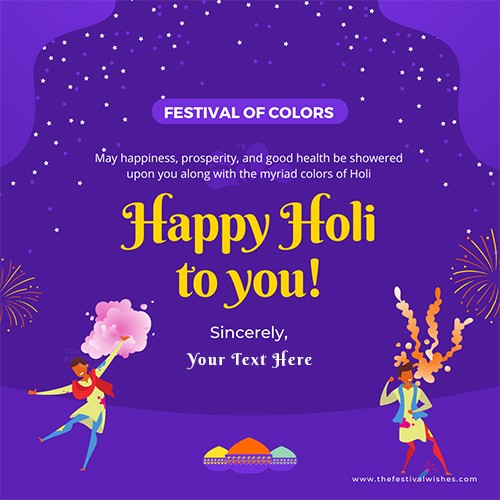 Holi Wishes With Personal Touch Add Name To Images