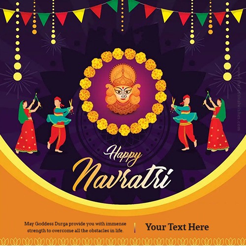 Happy Navratri 2023 Wishes Maa Durga For Whatsapp Status Download With Name
