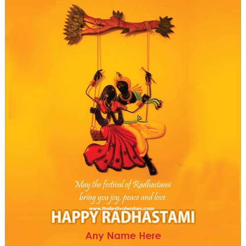 Write Name On Radha Ashtami 2023 Greetings