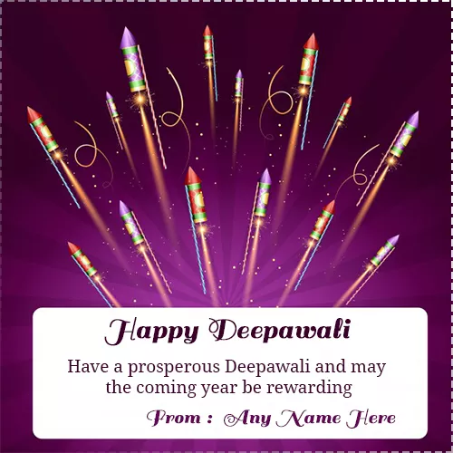 Happy Deepavali 2024Greeting Card With Name