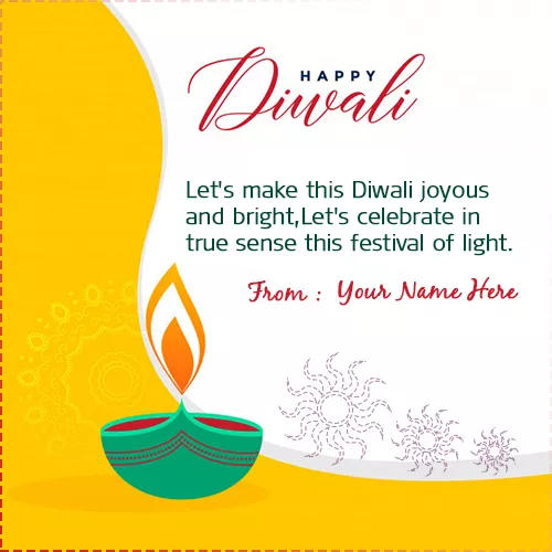 Happy Diwali 2024 Wishes Greeting Cards With Name